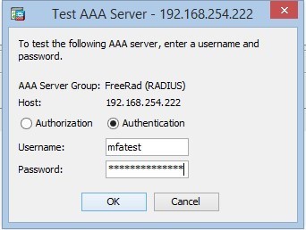 test AAA server