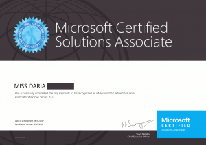 Microsoft certifications